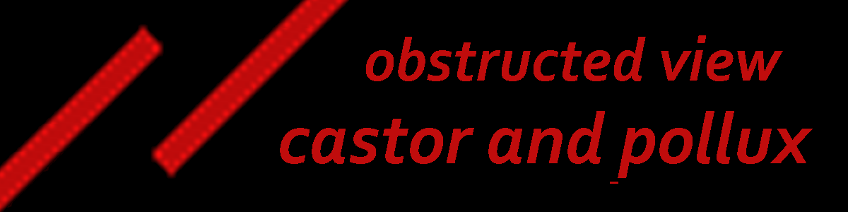 Obstructed View: 